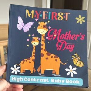 My First Mother's Day High Contrast Baby Book - Navy Cover